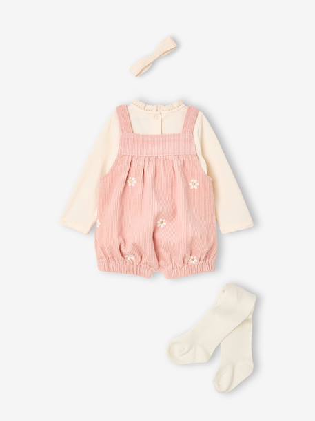 4-piece set for baby girls pale pink 