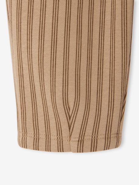 Wide trousers for baby beige+emerald green 