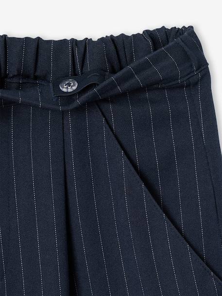 Tailored trousers for girls marl grey+navy blue 