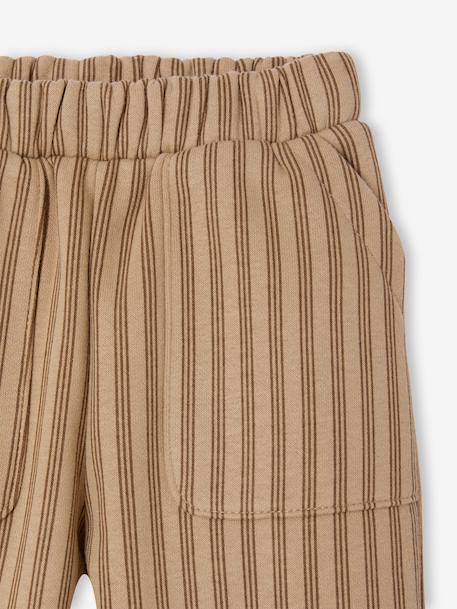 Wide trousers for baby beige+emerald green 