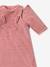 Baby sleeping bag in corduroy beige+old rose 