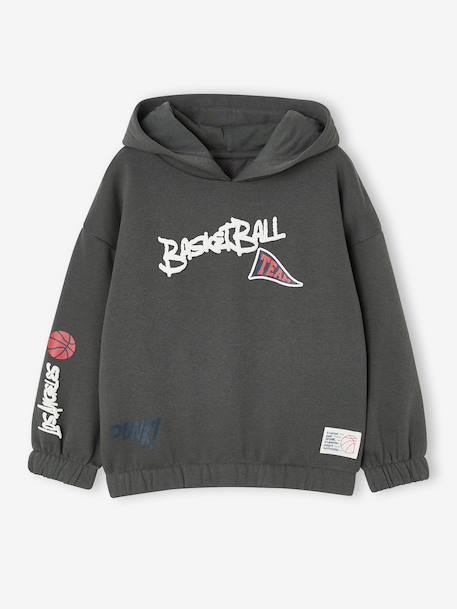 Hooded sweatshirt with long sleeves for boys lichen 