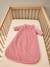 Baby sleeping bag in corduroy beige+old rose 