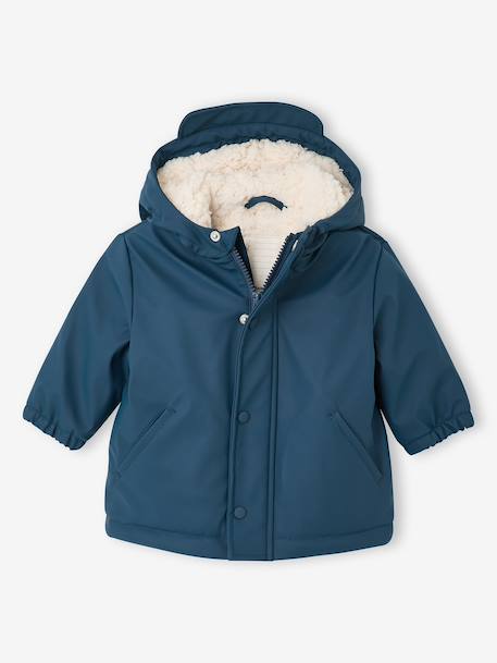 Waterproof Coat & Trousers for Babies caramel+night blue 