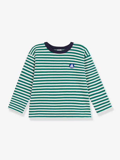 The T-shirt long-sleeved by PETIT BATEAU navy blue 