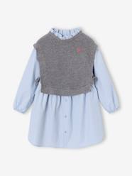 -2-in-1-Effect Shirt Dress