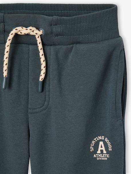Athletic Joggers in Fleece for Boys anthracite+chocolate+lichen 