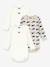 Pack of 3 long-sleeved bodysuits by PETIT BATEAU white 