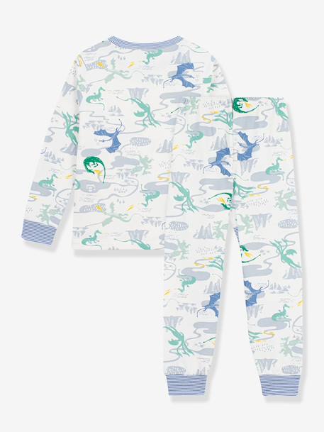 Dragon print pyjamas by PETIT BATEAU white 