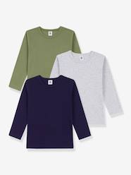 -Pack of 3 long-sleeved T-shirts by PETIT BATEAU 