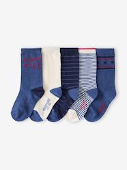 Boys-Pack of 5 Pairs of "Cool Kids" Socks for Boys