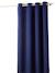 Blackout Curtain with Eyelets & Star Print Dark Blue/Print 