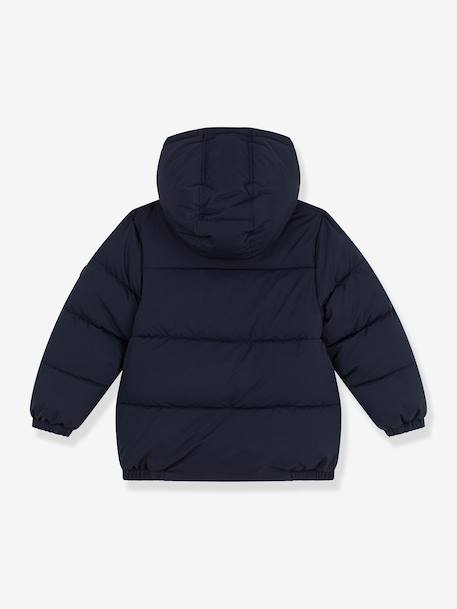 Plain puffer jacket for kids by PETIT BATEAU navy blue 