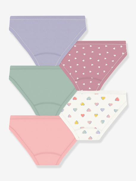 Pack of 5 briefs by PETIT BATEAU multicoloured 