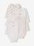 Pack of 5 long-sleeved bodysuits for newborn girls ecru 
