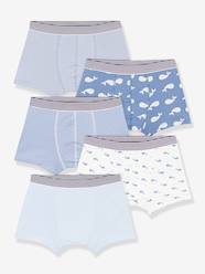 -Pack of 5 boxers for kids by PETIT BATEAU 