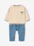 Sweatshirt and jeans set for baby boys vanilla 