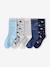 Pack of 5 socks for boys blue 