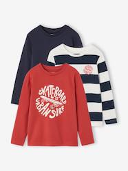 -Pack of 3 long-sleeved T-shirts for boys