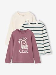 -Pack of 3 long-sleeved T-shirts for boys