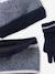 boys hat, snood and gloves set navy blue 