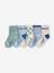Pack of 5 socks for baby sky blue 