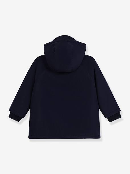 Mid-length parka for kids by PETIT BATEAU navy blue 