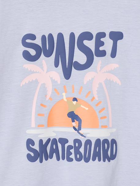 Long-sleeved T-shirt for boys light blue 