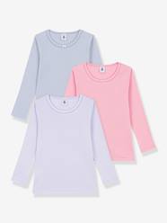-Pack of 3 Petit Bateau long-sleeved T-shirts by PETIT BATEAU 