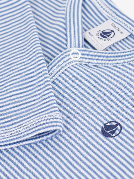 Baby pyjamas in milleraies stripes by PETIT BATEAU blue 