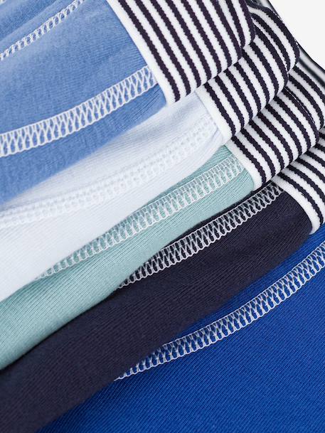 Pack of 5 boxers by PETIT BATEAU blue 
