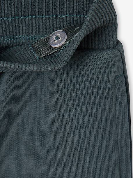 Athletic Joggers in Fleece for Boys anthracite+chocolate+lichen 