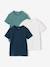 Pack of 3 short-sleeved T-shirts for boys night blue 