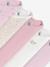 Pack of 5 wrapover bodysuits rose 
