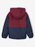 Hooded jacket for boys bordeaux red 
