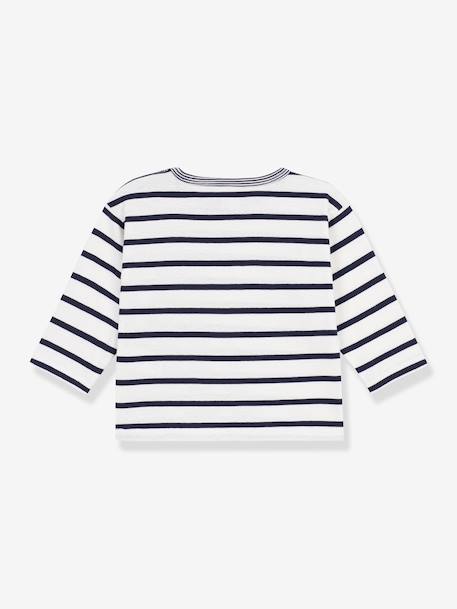 Long-sleeved T-shirt by PETIT BATEAU navy blue 