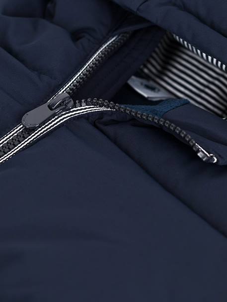 Plain puffer jacket for kids by PETIT BATEAU navy blue 