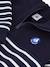 Zip-neck sweatshirt by PETIT BATEAU navy blue 
