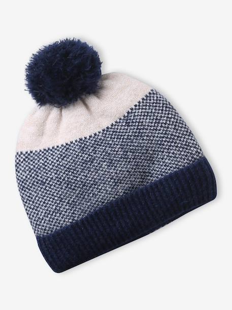 boys hat, snood and gloves set navy blue 