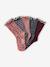 Pack of 5 pairs of 'leopard' socks for girls anthracite+cinnamon 