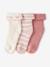 Pack of 3 booties for baby ecru 