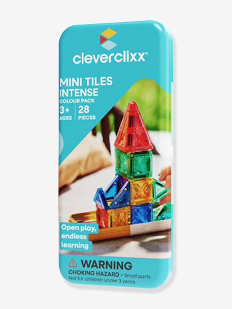 Cleverclixx Mini magnetic tiles 28 pieces multicoloured 