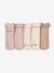 Pack of 5 booties for baby girls rosy 