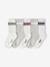 Pack of 5 sports socks for boys ecru 