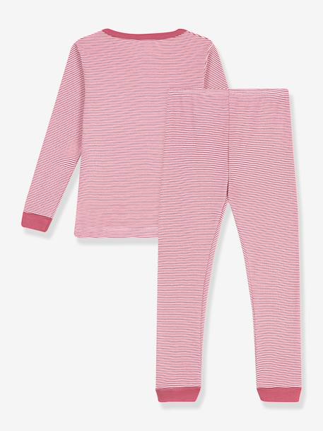 Fitted striped pyjamas by PETIT BATEAU rose 