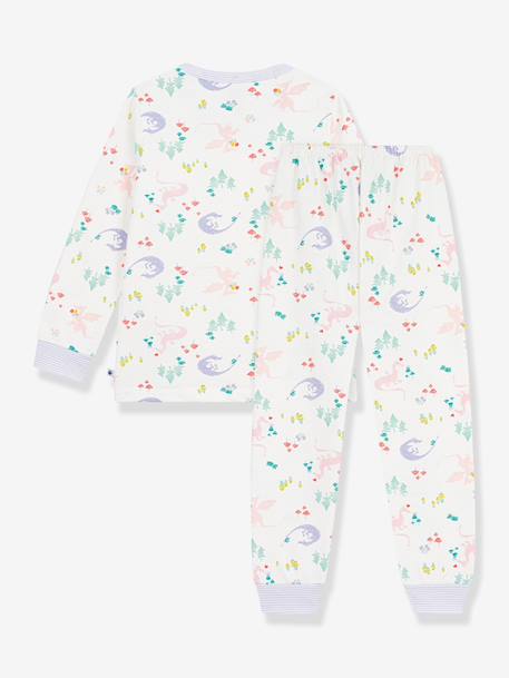 Dragon print pyjamas by PETIT BATEAU white 