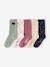 Pack of 5 socks for girls old rose 