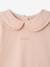 Long Sleeve Top with Peter Pan Collar, for Babies aqua green+Beige+pale pink 