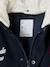 Teddy jacket with detachable hood for boys navy blue 