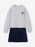 Long-sleeved dress for girls grey 